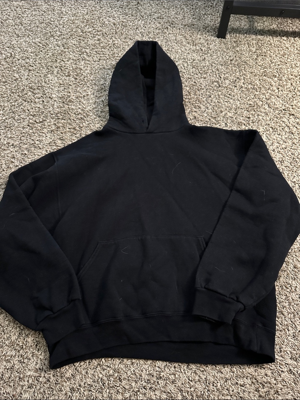 Russell Athletic Black Crewneck Hoodie Sweater  (MRO)